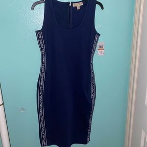 navy michael kors dress